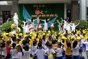 GP.Bắc Ninh - Mầm non Hồng Ân: Chuỗi Mân Côi truyền giáo