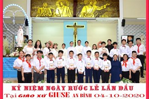 TGP.Sài Gòn - Giáo xứ Thánh Giuse An Bình: 14 em thiếu nhi Rước Lễ Lần Đầu