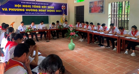GP.Hưng Hóa - Ủy Ban Thiếu Nhi Thánh Thể - Hội nghị tổng kết năm 2020 và lễ thăng cấp cho huấn luyện viên sơ cấp, trung cấp của Liên Đoàn Phêrô Vũ Văn Truật