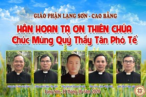 GP.Lạng Sơn - Hình ảnh Thánh lễ Truyền chức Phó Tế tại Nhà thờ Chính Tòa 