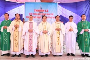GP.Hưng Hóa - Thánh lễ khởi công xây dựng nhà thờ giáo họ Cao Bang - giáo xứ Trù Mật