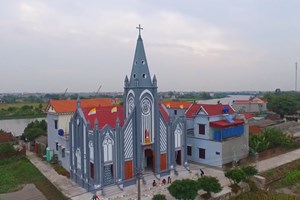 GP.Thái Bình - Thánh lễ tạ ơn cắt băng khánh thành nhà thờ Giáo họ Nam Khê
