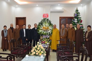 GP.Phát Diệm - Đức TGM Giuse Nguyễn Năng tiếp phái đoàn Ban Trị sự Giáo hội Phật giáo Việt Nam-Tỉnh Ninh Bình nhân dịp mừng lễ Giáng Sinh và Năm mới
