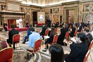 ĐTC tiếp nhóm sinh viên thần học Đức của đan viện Đức Mẹ Ngủ ở Giêrusalem