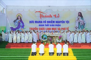 GP.Thái Bình - Đại lễ Đức Maria Vô nhiễm Nguyên tội và truyền chức phó tế, linh mục năm 2020