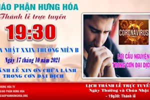 GP.Hưng Hóa - Trực tuyến Thánh lễ Chúa nhật XXIX Thường niên B - Xin ơn chữa lành trong đại dịch