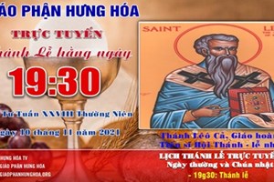 GP.Hưng Hóa - Trực tuyến Thánh lễ ngày 10.11.2021: Thánh Lêô Cả, Giáo hoàng - Lễ nhớ