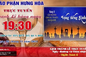 GP.Hưng Hóa - Trực tuyến Thánh lễ cầu cho các tín hữu đã qua đời, ngày 02.11.2021