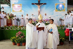 TGP.Sài Gòn - Giáo xứ Bà Điểm: Lễ đặt viên đá đầu tiên xây dựng nhà thờ ngày 3-2-2021