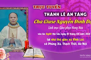 GP.Hưng Hóa - Trực tuyến - Thánh lễ an táng cha Giuse Nguyễn Đình Dậu, linh mục giáo phận 