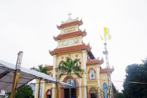 GP.Vinh - Thánh lễ cao điểm tuần chầu đền tạ giáo xứ Yên Lý