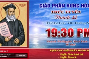 GP.Hưng Hóa - Trực tuyến Thánh lễ thứ tư tuần VIII Thường niên, vào lúc 19g30 ngày 26.05.2021