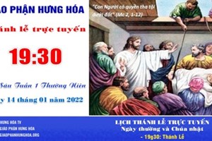 GP.Hưng Hóa - Trực tuyến Thánh lễ thứ Sáu tuần I Thường niên, ngày 14.01.2022