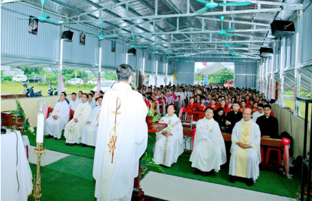 GP.Phát Diệm - Thánh lễ tạ ơn làm phép nhà nguyện Yên Sơn - Giáo xứ Tam Điệp