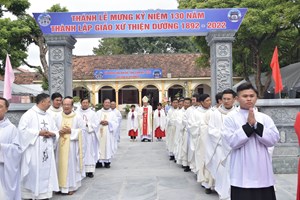 GP.Phát Diệm - Giáo xứ Thiện Dưỡng: Thánh lễ tạ ơn mừng kỷ niệm 130 năm thành lập