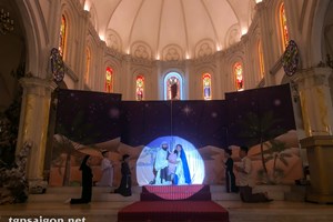 TGP.Sài Gòn - Giáo xứ Chợ Quán: Tổng dợt chuẩn bị đêm diễn nguyện Giáng Sinh 2022