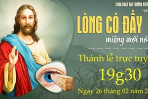 GP.Hưng Hóa - Trực tuyến Thánh lễ Chúa nhật VIII Thường niên C - Thứ Bảy, ngày 26.02.2022