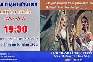 GP.Hưng Hóa - Trực tuyến Thánh lễ thứ Ba tuần V Thường niên - Ngày 08.02.2022