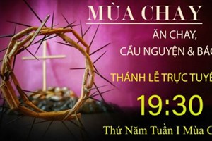 GP.Hưng Hóa - Trực tuyến Thánh lễ thứ Năm tuần I Mùa Chay - Ngày 10.03.2022