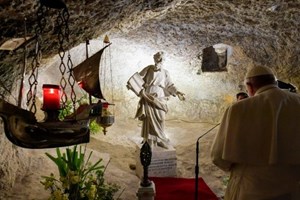 Đức Thánh Cha thăm Hầm Thánh Phaolô ở Rabat