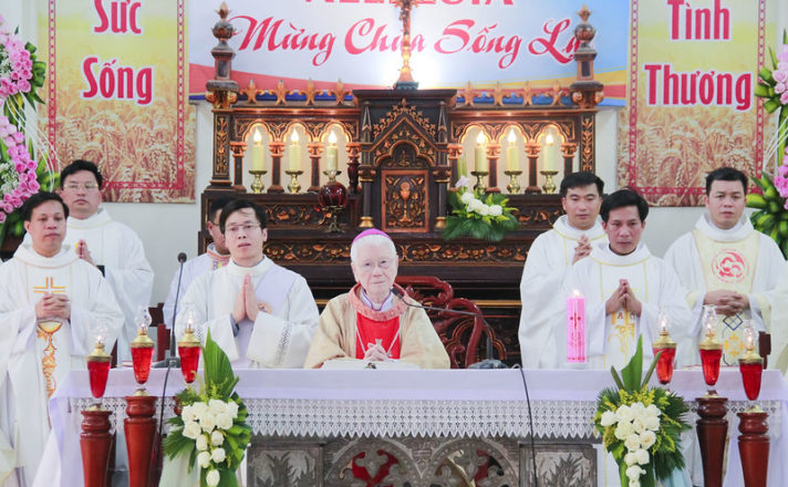 GP.Vinh - Thánh lễ khai mạc tuần chầu giáo xứ Làng Anh