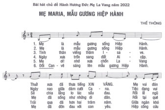 TGP.Huế - Bài hát chủ đề Hành Hương Đức Mẹ La Vang năm 2022