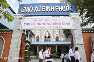 TGP.Sài Gòn - Giáo xứ Bình Phước: Thánh lễ mãn tang Cha cố Anrê Vũ Bình Định