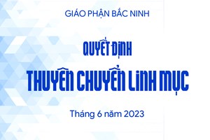 GP.Bắc Ninh - Quyết định thuyên chuyển linh mục tháng 6 năm 2023