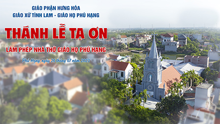 GP.Hưng Hóa - Đức cha Đaminh Hoàng Minh Tiến cử hành thánh lễ tạ ơn và làm phép nhà thờ giáo họ Phú Hạng, giáo xứ Tình Lam, ngày 26.07.2023