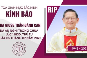 GP.Bắc Ninh - Cáo phó cha Giuse Trần Đăng Can