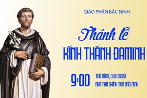 GP.Bắc Ninh - Trực tiếp Lễ kính Thánh Đaminh