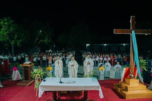 GP.Bắc Ninh - Giáo xứ Ngọ Xá cung nghinh Thánh Giá Đại hội Giới trẻ