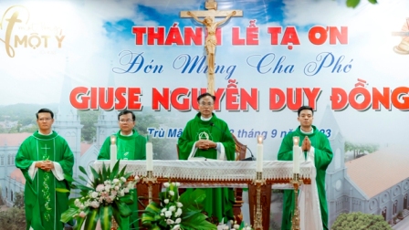 GP.Hưng Hóa - Giáo xứ Trù Mật hân hoan đón mừng cha phó Giuse Nguyễn Duy Đồng