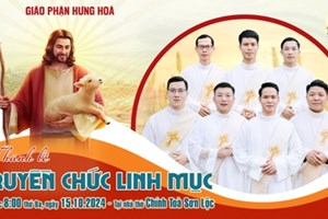 GP.Hưng Hóa - Giáo phận  Trực tuyến Thánh lễ Truyền chức Linh mục ngày 15.10.2024