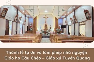 GP.Hưng Hóa - Thánh lễ tạ ơn và làm phép nhà nguyện Giáo họ Cầu Chéo – Giáo xứ Tuyên Quang, với tước hiệu Thánh Gioan Tông đồ