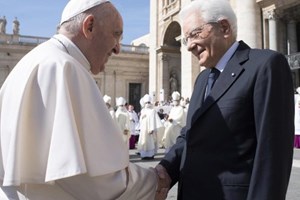 Tổng thống Ý chúc mừng ĐTC Phanxicô nhân kỷ niệm 11 năm sứ vụ Giáo hoàng của ngài