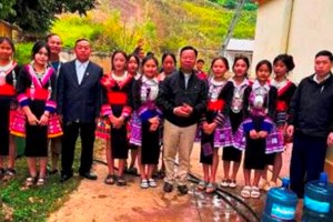 GP.Hưng Hóa - Giáo xứ Sơn La và Nhóm Thiện Nguyện Gia Kiệm lắp đặt hệ thống nước sạch cho dân tộc hai xã Long Hẹ và Co Mạ 
