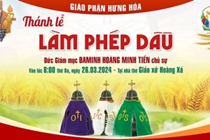 GP.Hưng Hóa - Trực Tuyến Thánh lễ Làm Phép Dầu năm 2024 tại Giáo phận Hưng Hoá