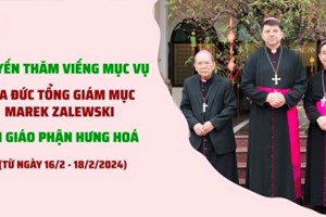 GP.Hưng Hóa - Những khoảnh khắc đẹp trong chuyến thăm mục vụ của Đức Tổng Giám mục Marek Zalewski tại Giáo phận 