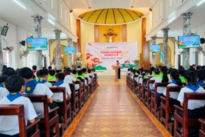 GP.Hưng Hóa - Giáo xứ Vĩnh Thọ: Thiếu nhi Thánh Thể xứ đoàn Maria Goretti khai giảng giáo lý năm học 2024 – 2025