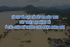 GP.Hưng Hóa - Lũ lụt và sạt lở đất do bão Yagi gây thiệt hại nặng nề tại các khu vực thuộc giáo phận Hưng Hoá