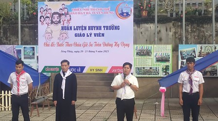 GP.Hưng Hóa - Hiệp Đoàn Thiếu Nhi Thánh Thể Phêrô Nguyễn Khắc Tự - Bế Mạc Khóa Huấn Luyện Huynh Trưởng dành cho Giáo Lý Viên Giáo Xứ Sông Chảy