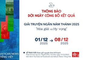 Thông báo dời ngày công bố kết quả cuộc thi viết truyện ngắn “Hy vọng và Hoà giải”