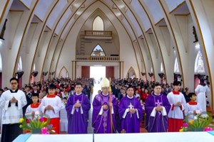 GP.Hưng Hóa - Thánh Lễ Tạ Ơn Và Nghi Thức Chúc Lành Cho 21 Đôi Hôn Nhân Tại Giáo Xứ Phú Lâm