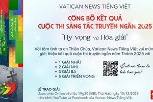 Kết quả Giải truyện ngắn Năm Thánh 2025: "Hy vọng và Hoà giải"
