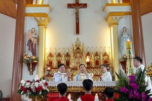 GP.Hưng Hóa - Giáo Xứ Mỹ Bằng Hành Hương Năm Thánh Tại Nhà Thờ Trại Cỏ, Giáo Xứ Sông Chảy