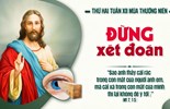 Thứ Hai tuần 12 Thường niên năm I - Đừng xét đoán (Mt 7,1-5)