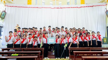 GP.Hưng Hóa - Hiệp Đoàn Tây Bắc Phú Thọ: Khoá Huấn Luyện Dự Trưởng HỪNG ĐÔNG 45 - Chiếu Sáng Tại Giáo Xứ Ro Lục