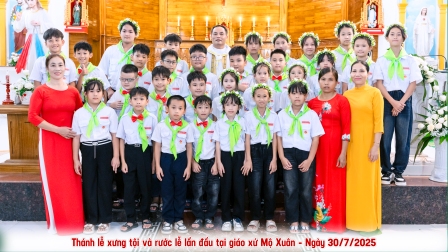 GP.Hưng Hóa - Thánh Lễ Xưng Tội - Rước Lễ Lần Đầu Tại Giáo xứ Mộ Xuân