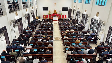 GP.Hưng Hóa - Hội Nghị Tổng Kết Công Tác Mục Vụ Giáo Phận Năm 2025 Tại Trung Tâm Mục Vụ Hà Thạch